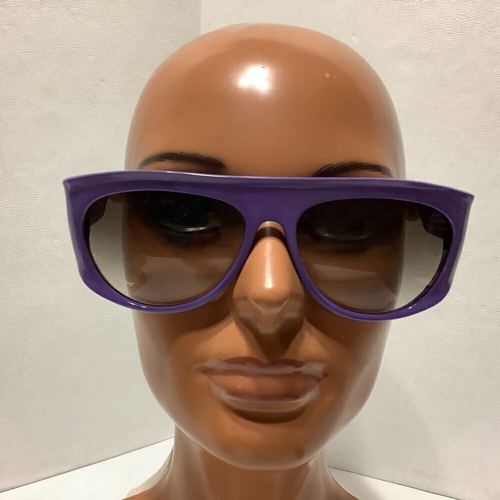 Vintage Anne Klein II For Riviera Purple Sunglasses Made Hong Kong